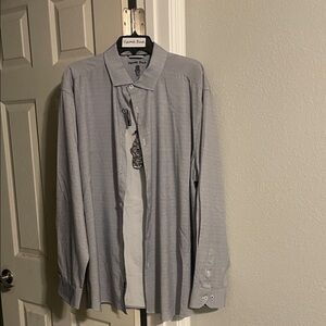 Men's Black and white  Dress Shirt